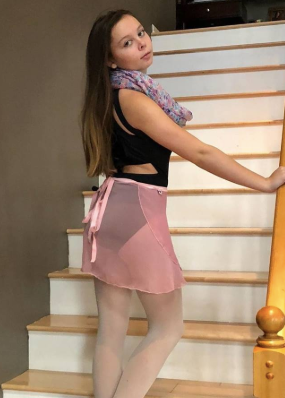 Light Pink Silky Chiffon wrap skirt