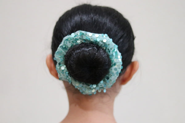 Scrunchies with sequins (handmade)
