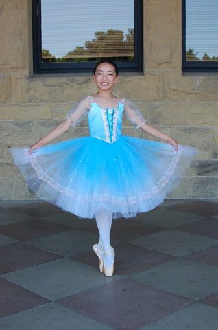 A-2 Beautiful blue romantic costume