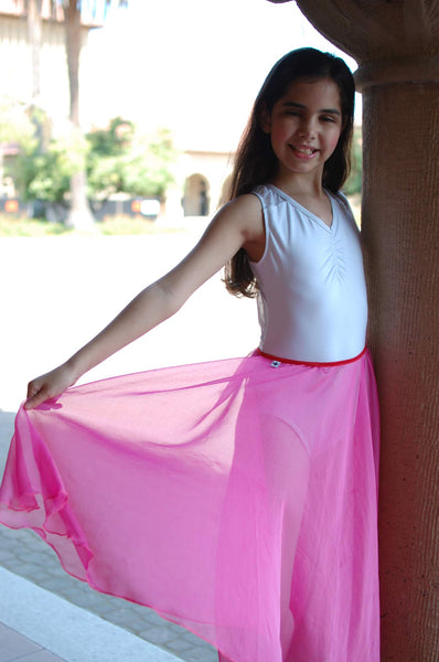 【 Iridescent Hot Pink Chiffon】Rehearsal long flowy skirt