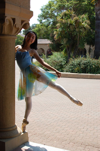 【Orange & Lime color Roses】Rehearsal long flowy skirt