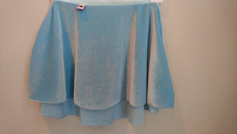 【Sky Blue】Velvet pull-on skirt