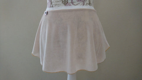 【Light Beige】Velvet pull-on skirt