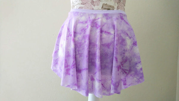 【Lavender tie-dye marble】Pull-on skirt