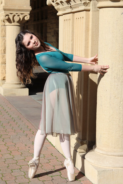 【 Iridescent Chiffon】Rehearsal long flowy skirt