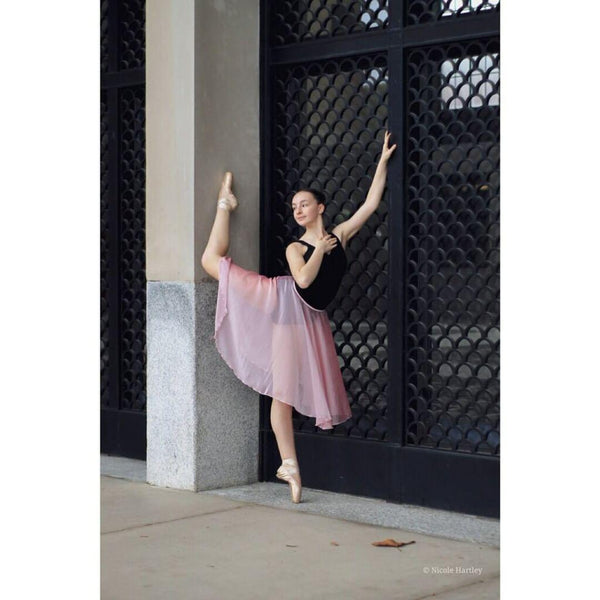 Pink Iridescent  Chiffon Rehearsal long flowy skirt ③