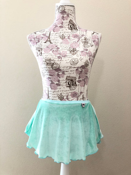 【Emerald Green】Velvet pull-on skirt