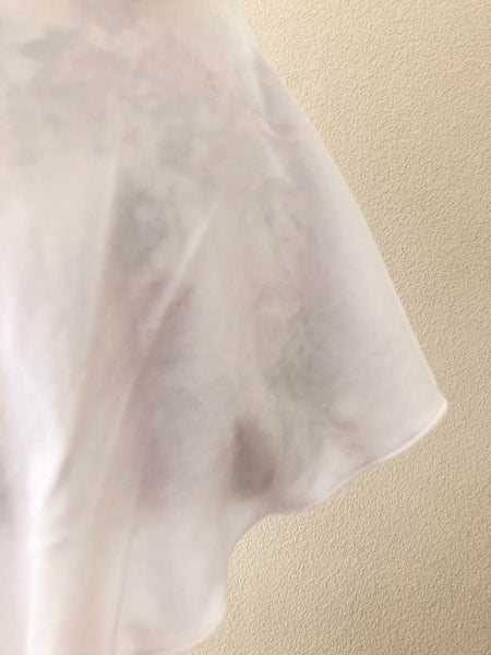 【White】Velvet pull-on skirt