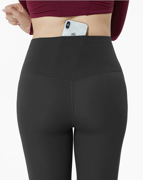Leggings with pocket 001(Black)