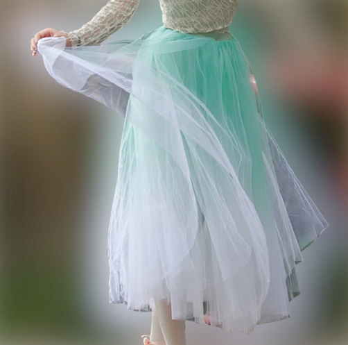 Hand-dyed Ombre Romantic Tutu (5 colors)