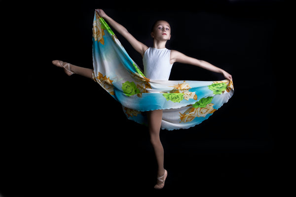 【Orange & Lime color Roses】Rehearsal long flowy skirt